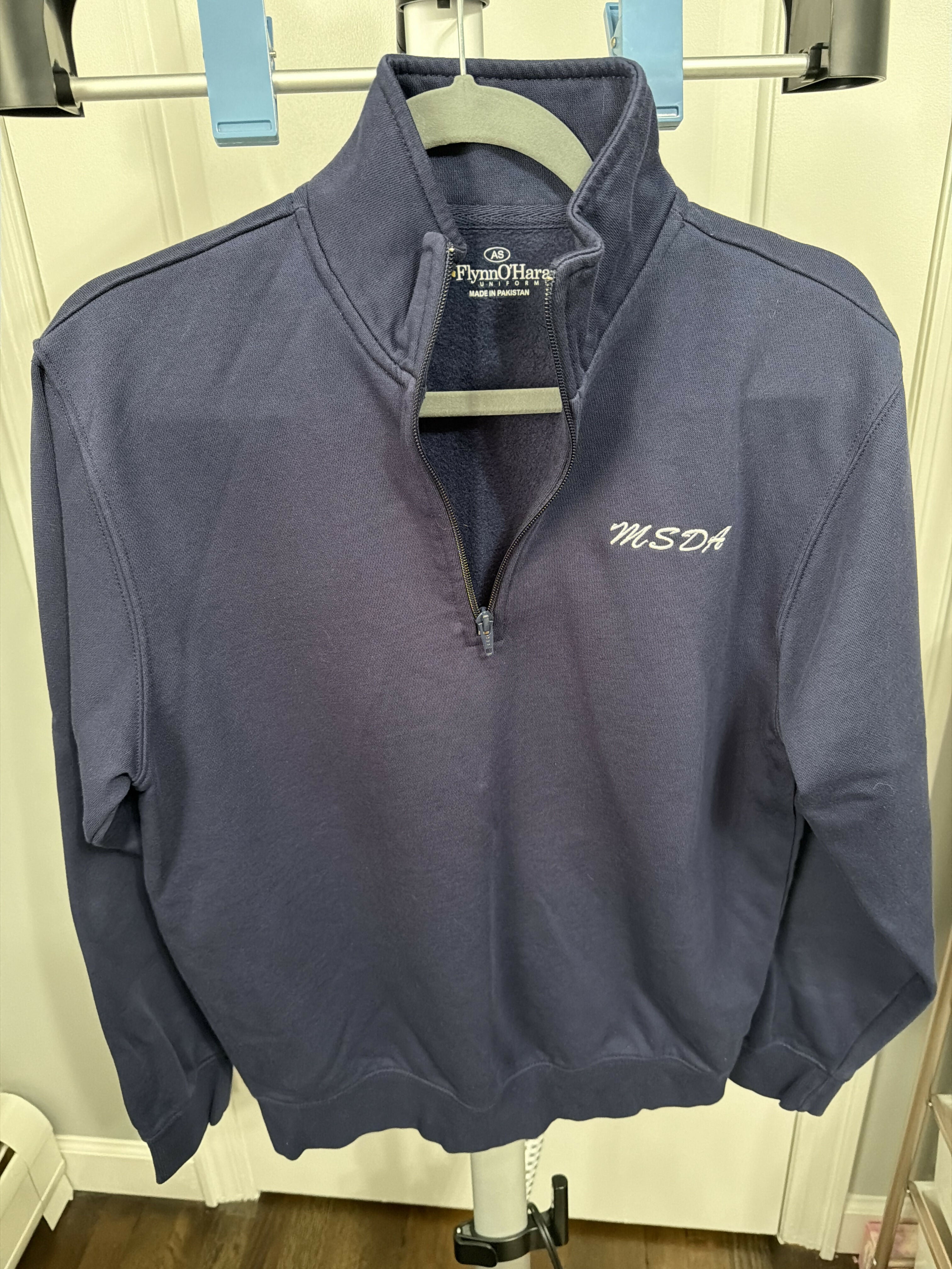 Quarter Zip Sweatshirt with embroidered logo