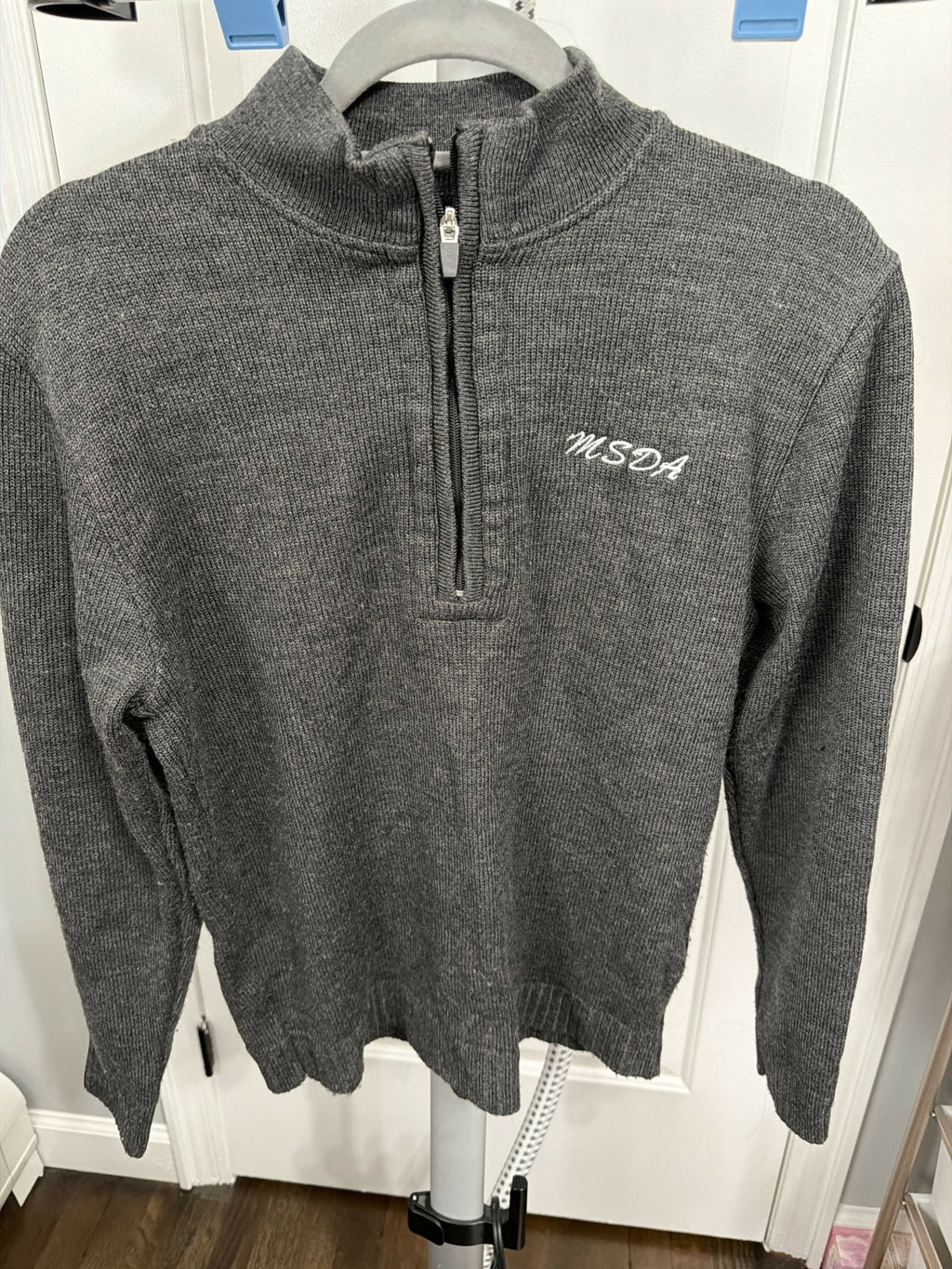 Quarter Zip Pullover Sweater with logo