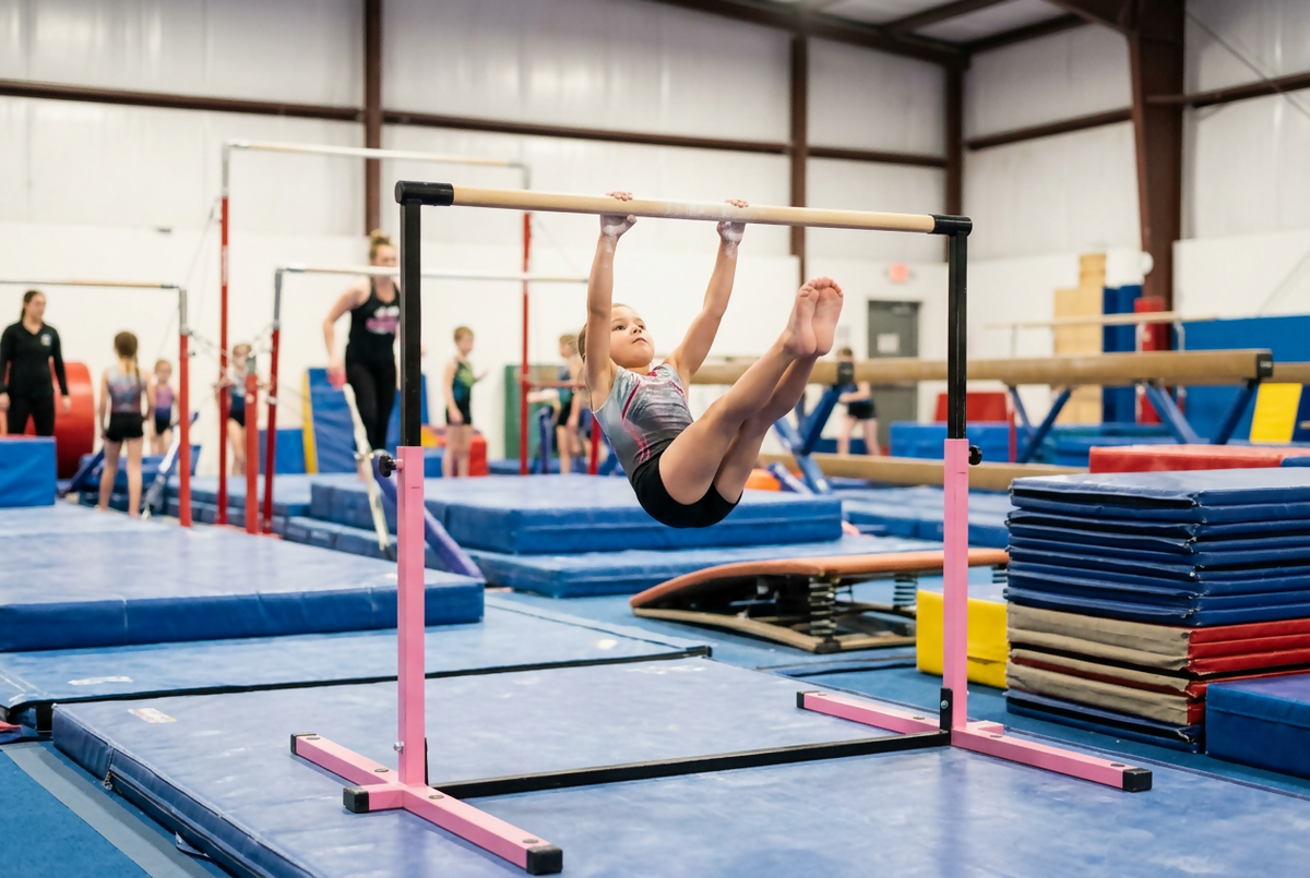 Adjustable Gymnastics Kip Bar 36 to 60 inches Excellent Condition