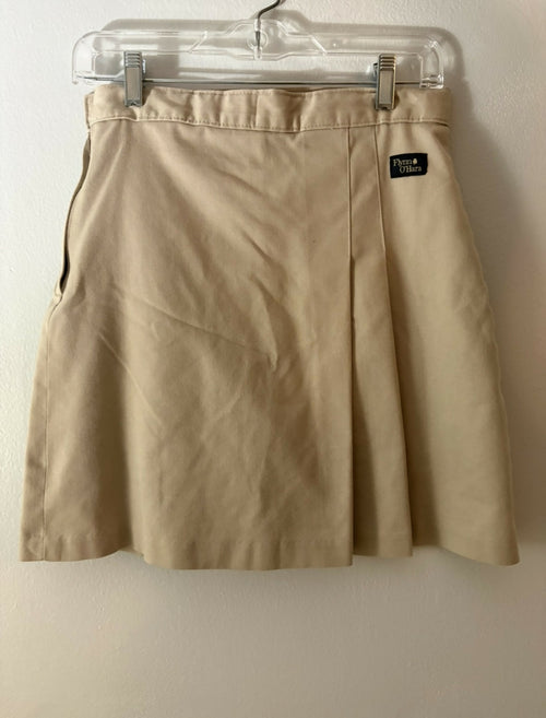 2 Pleat Khaki Skort