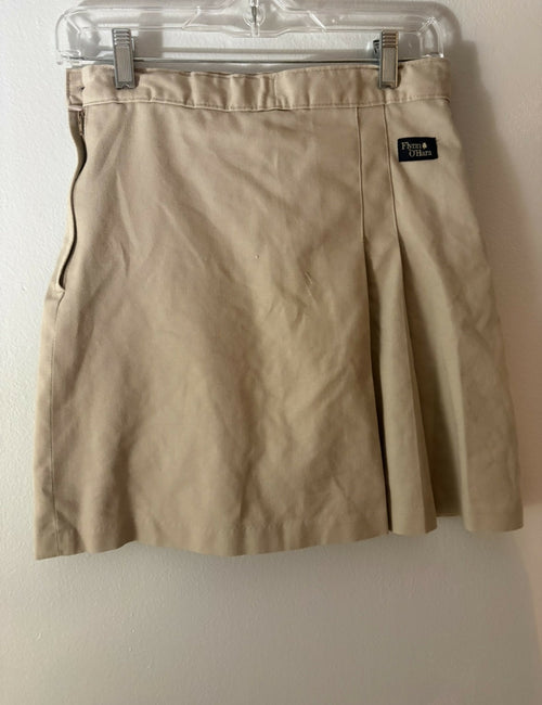 2 Pleat Khaki Skort