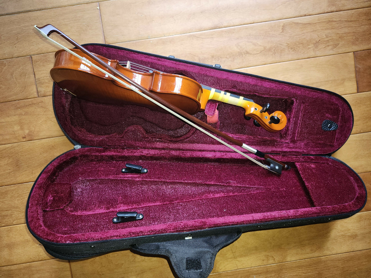 One Eighth Size Junior Violin with Hard Case and Bow