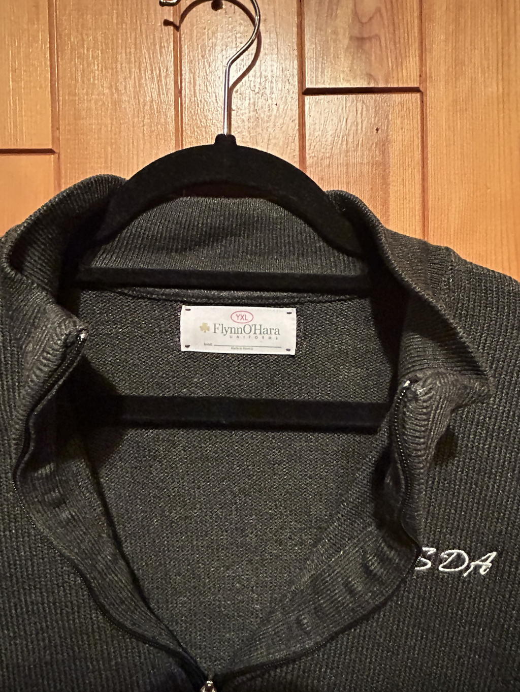 Quarter Zip Pullover Sweater with embroidered logo