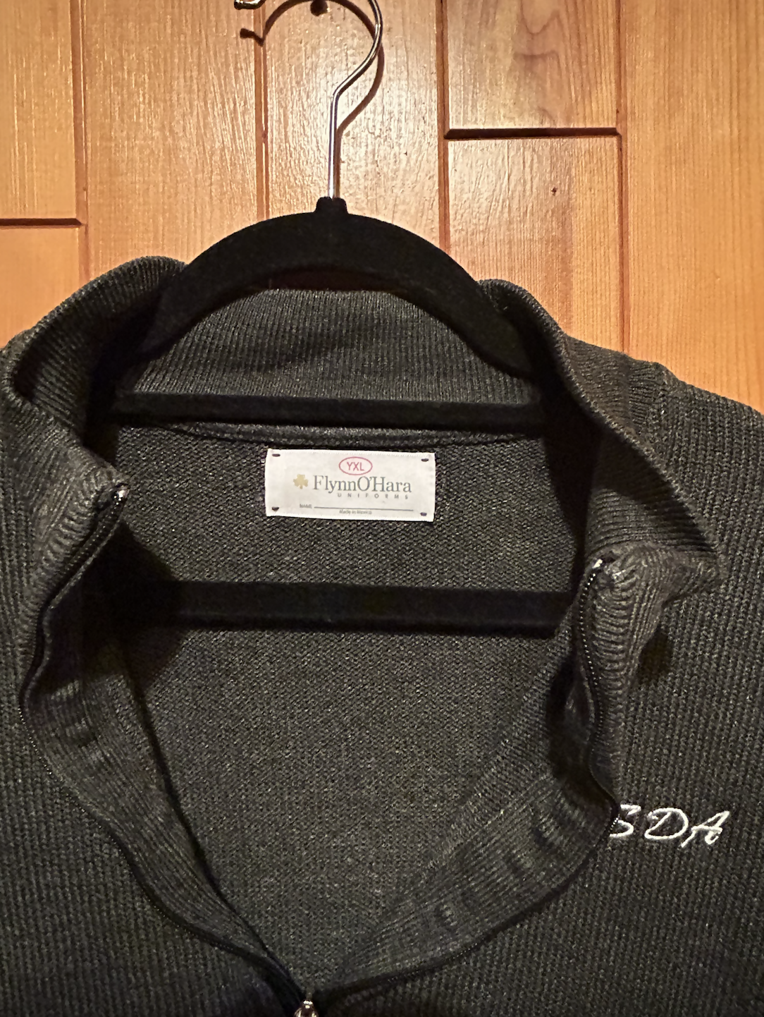 Quarter Zip Pullover Sweater with embroidered logo