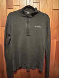 Quarter Zip Pullover Sweater with embroidered logo
