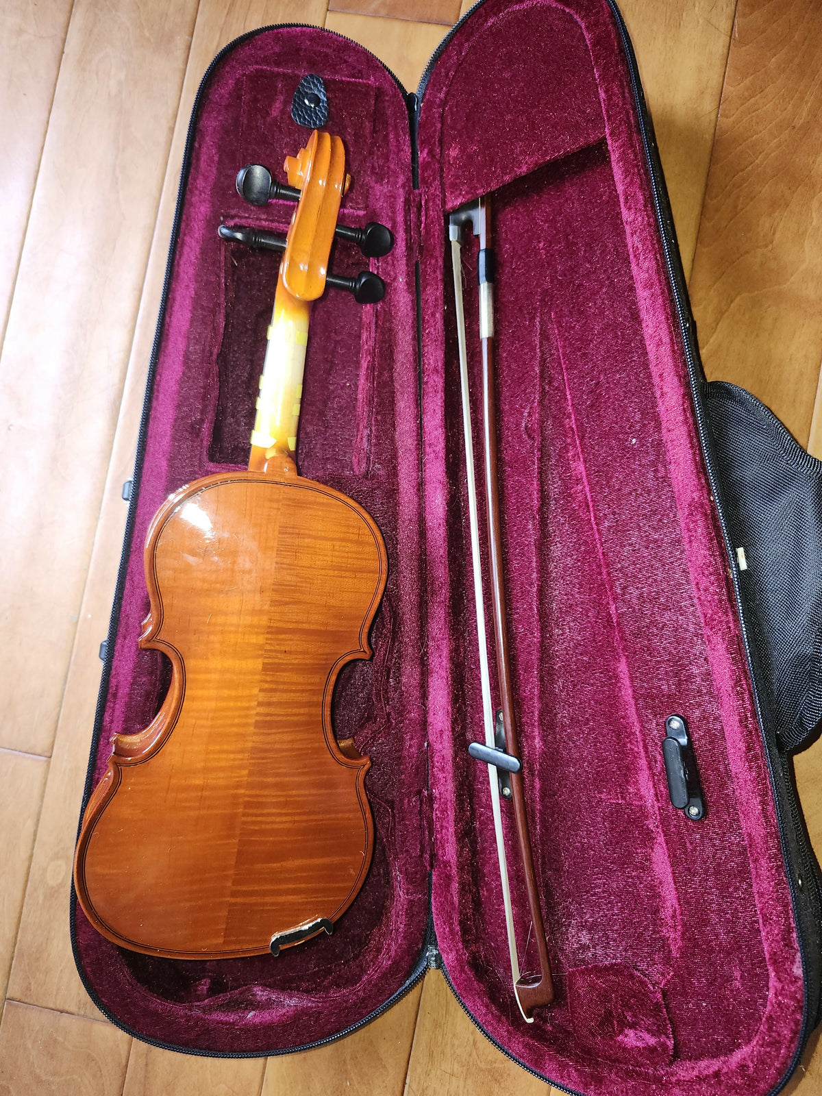 One Eighth Size Junior Violin with Hard Case and Bow