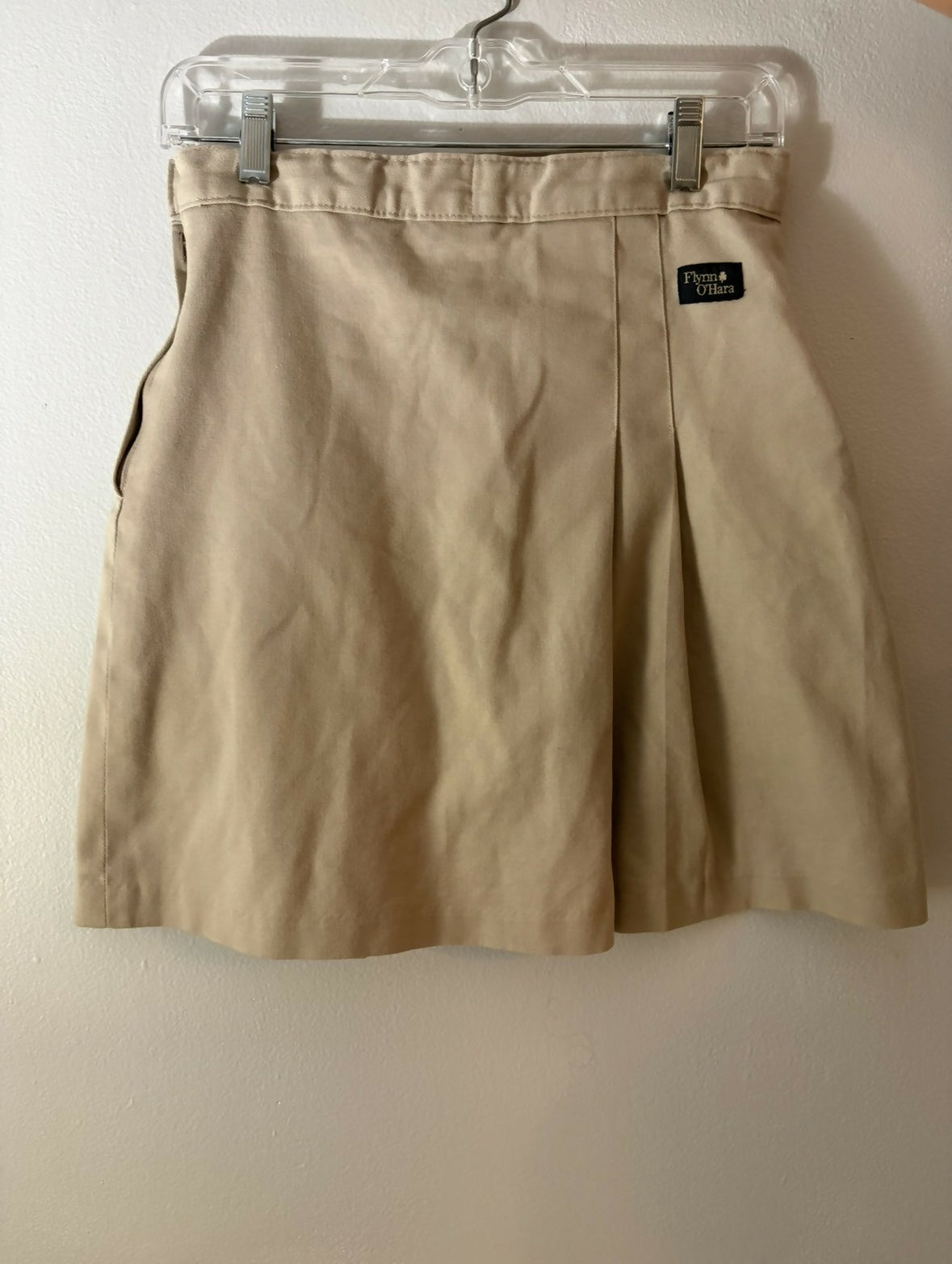 2 Pleat Khaki Skort