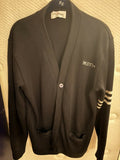 varsity cardigan sweater with logo