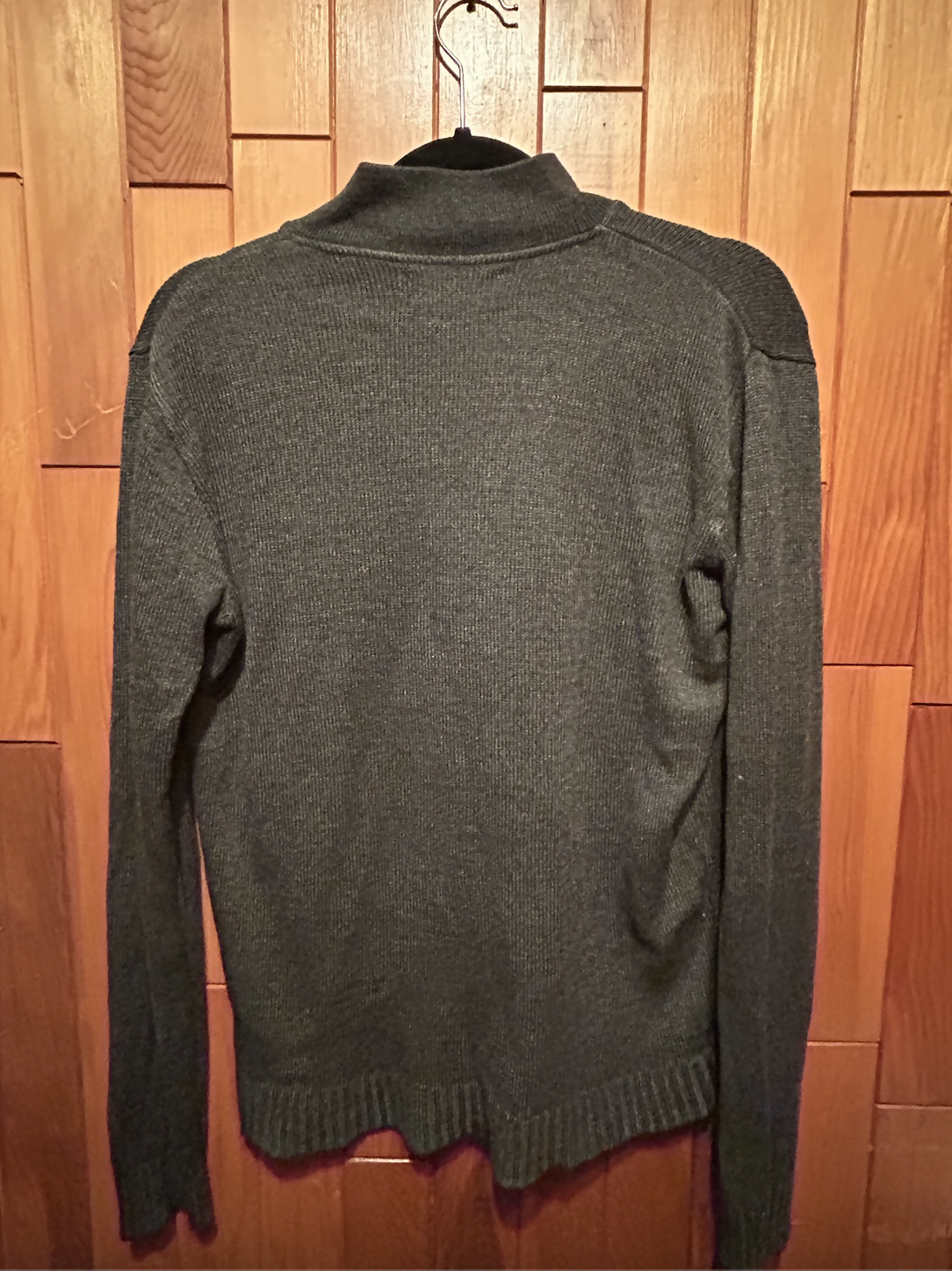 Quarter Zip Pullover Sweater with embroidered logo