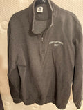 quarter zip pullover sweatshirt with logo